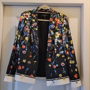 Escada Women's Multicolor Floral Blazer, size 44=XL OR 16 USA.